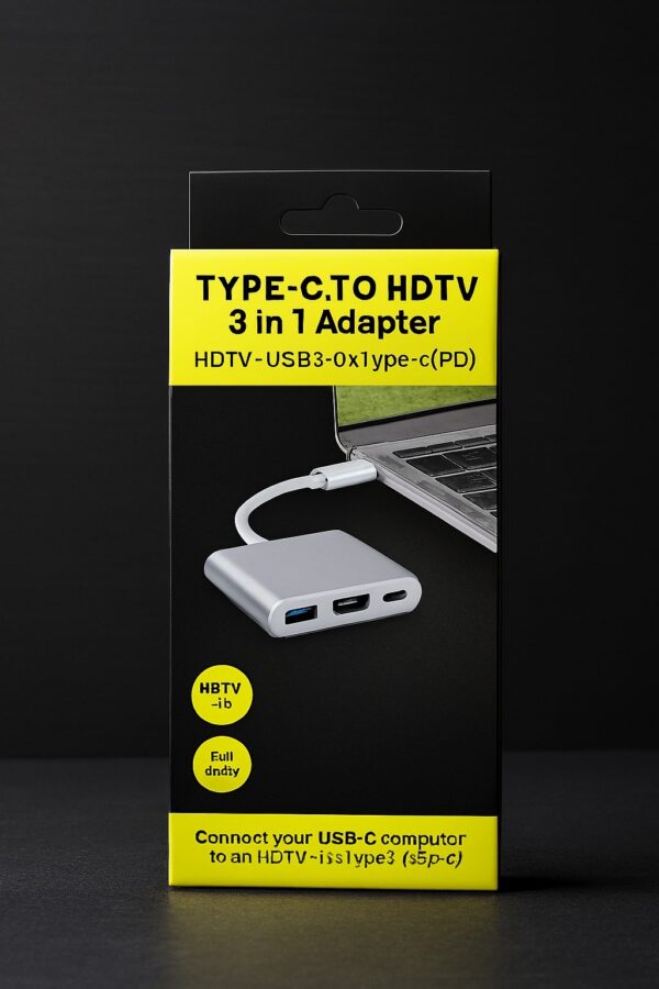 Type-C to HDTV 3-in-1 Adapter