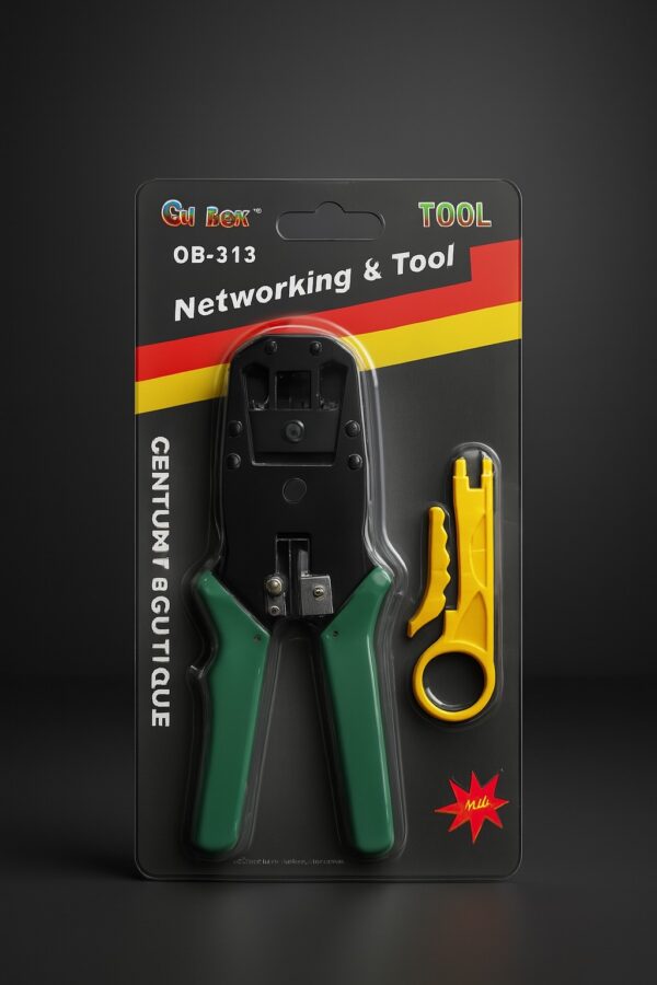 OB-315 Crimping Tool With Wire Stripper All in One Crimp 8P8C Network Cable and Telephone Cable