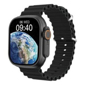 S9 ULTRA 49MM (3 STRAPS) SMART WATCH SERIES 9 WITH Metal Milanese Strap BLUETOOTH VOICE CALL 2.2 INCH HD SCREEN WITH FITPRO APP BLACK