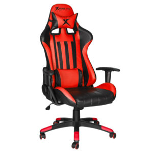 GC-905 BK ERGONOMIC ADJUSTABLE GAMING CHAIR CASTER WHEELS RED