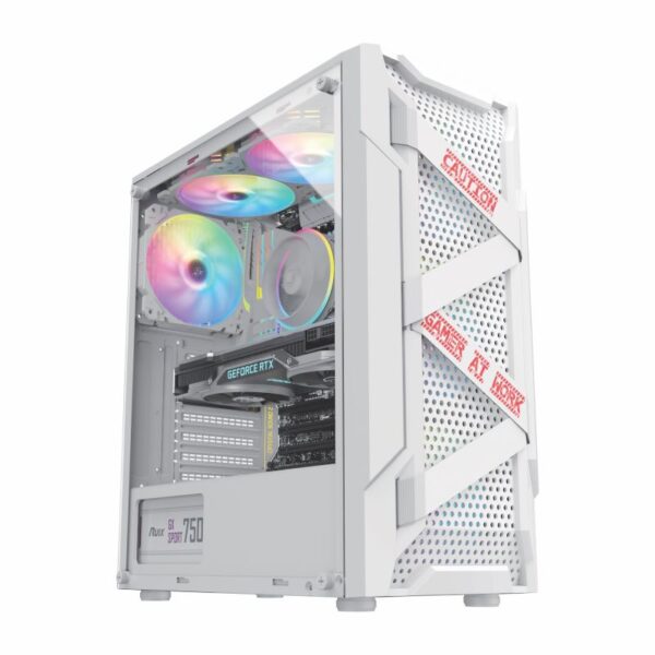ARMOR Case – Durable Tempered Glass Gaming PC Case with RGB Lighting - Image 2
