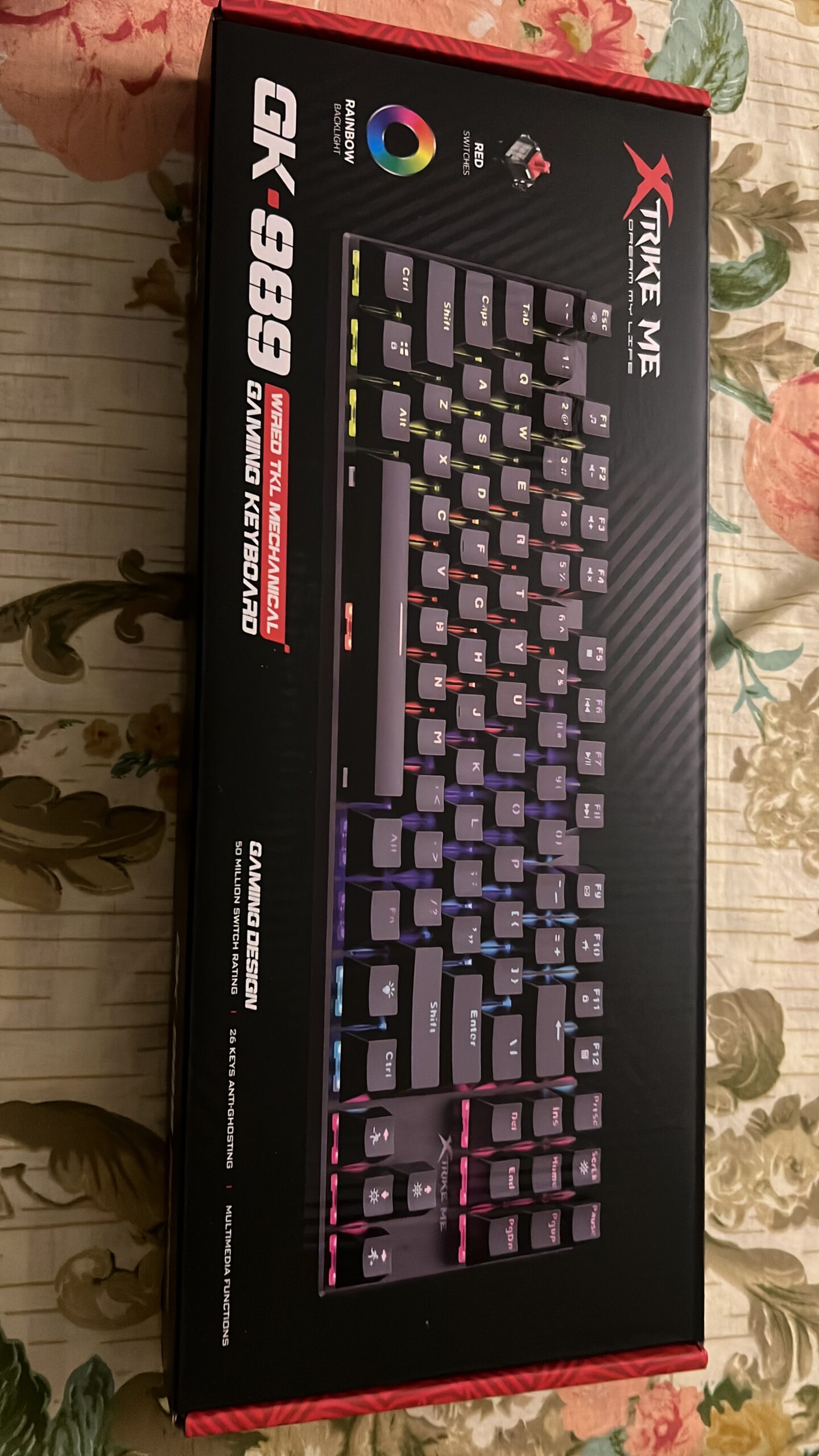 XTRIKE ME GK-989 A WIRED KEYBOARD TKL MECHANICAL GAMING KEYBOARD - Image 2