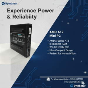 AMD A-Series A12 Desktop PC – 8GB RAM, 128GB NVMe SSD + 320GB HDD, 2GB Graphic Card