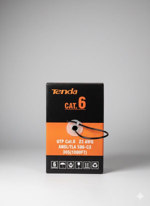 TENDA CAT.6 UTP DJ (OD) 36-300yd – Black