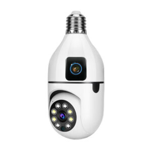 SPE27-2 DUAL LENS BULB CAMERA 1080P WIFI PANORAMIC NIGHT VISION MOTION DETECTION WITH V380 PRO APP